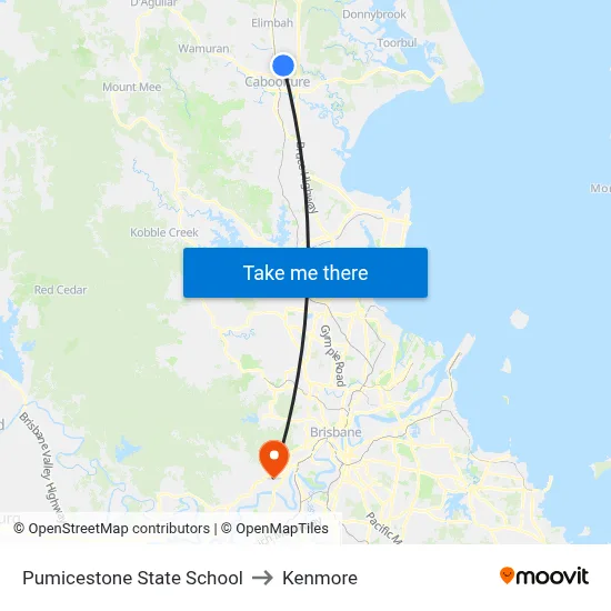 Pumicestone State School to Kenmore map