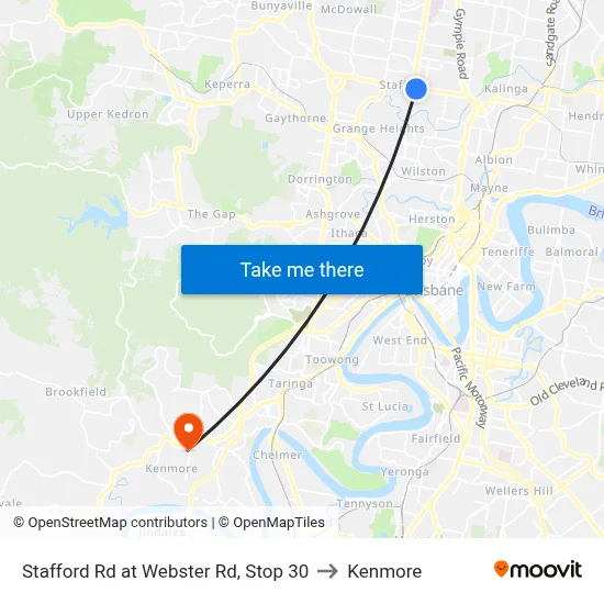 Stafford Rd at Webster Rd, Stop 30 to Kenmore map