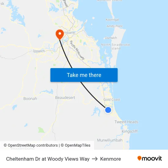 Cheltenham Dr at Woody Views Way to Kenmore map