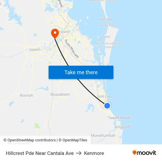 Hillcrest Pde Near Cantala Ave to Kenmore map