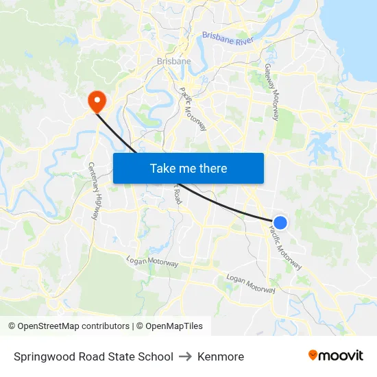 Springwood Road State School to Kenmore map