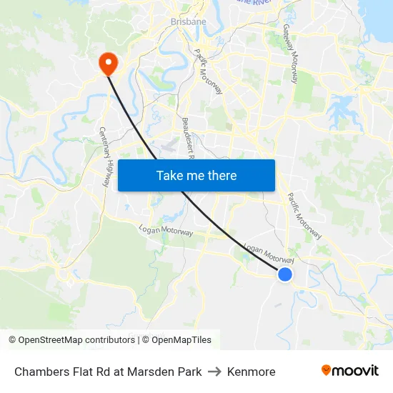 Chambers Flat Rd at Marsden Park to Kenmore map