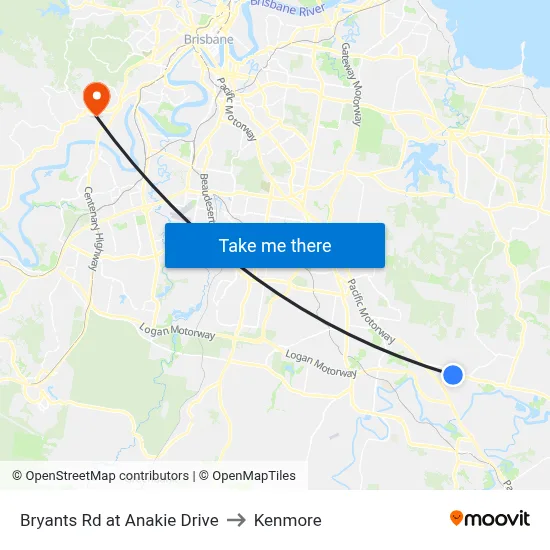 Bryants Rd at Anakie Drive to Kenmore map