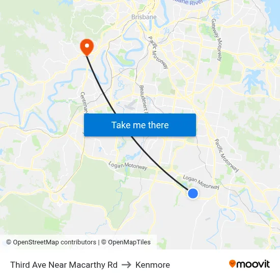 Third Ave Near Macarthy Rd to Kenmore map