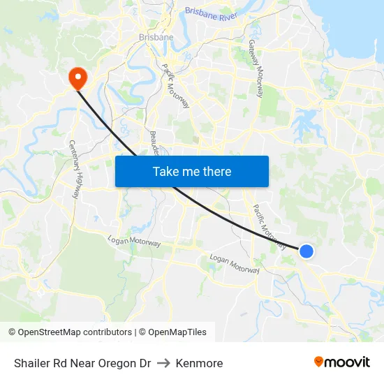 Shailer Rd Near Oregon Dr to Kenmore map