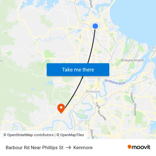 Barbour Rd Near Phillips St to Kenmore map