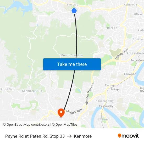 Payne Rd at Paten Rd, Stop 33 to Kenmore map
