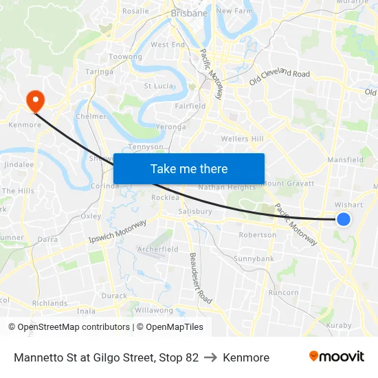 Mannetto St at Gilgo Street, Stop 82 to Kenmore map