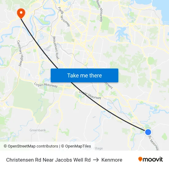 Christensen Rd Near Jacobs Well Rd to Kenmore map