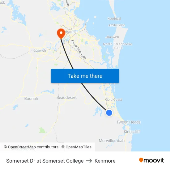Somerset Dr at Somerset College to Kenmore map