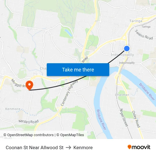 Coonan St Near Allwood St to Kenmore map