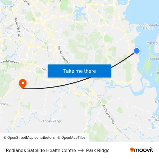 Redlands Satellite Health Centre to Park Ridge map