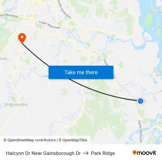 Halcyon Dr Near Gainsborough Dr to Park Ridge map