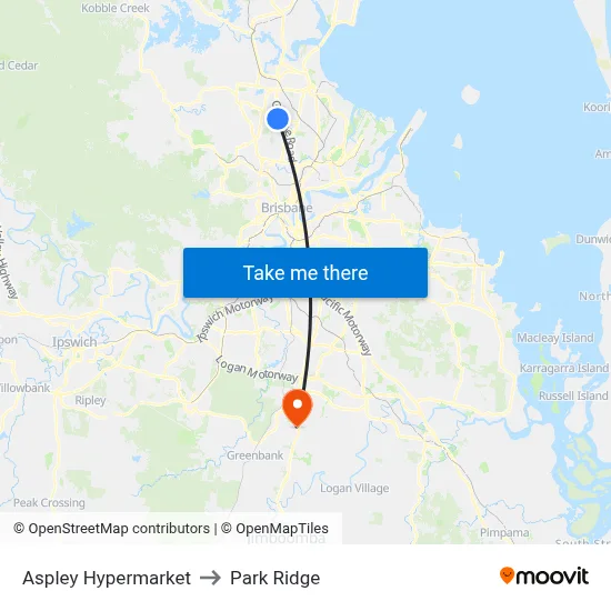 Aspley Hypermarket to Park Ridge map