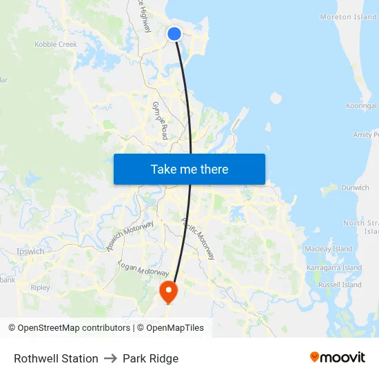 Rothwell Station to Park Ridge map
