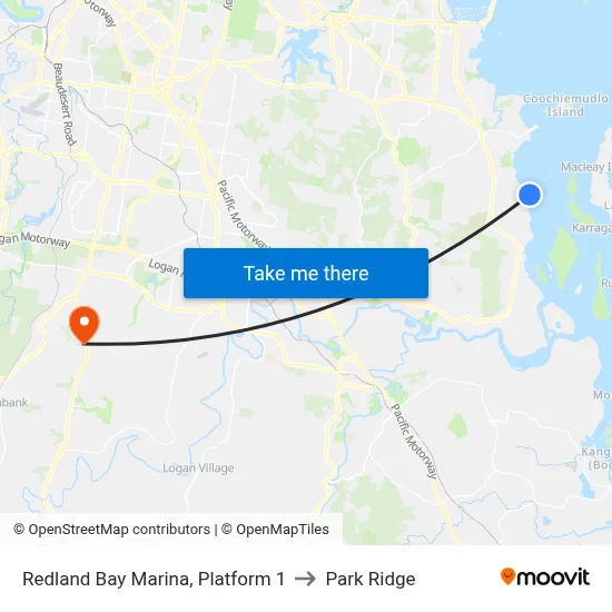 Redland Bay Marina, Platform 1 to Park Ridge map