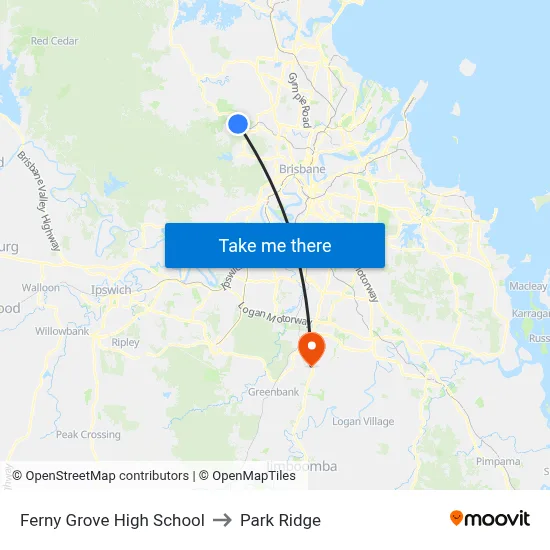 Ferny Grove High School to Park Ridge map