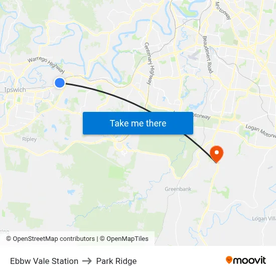 Ebbw Vale Station to Park Ridge map