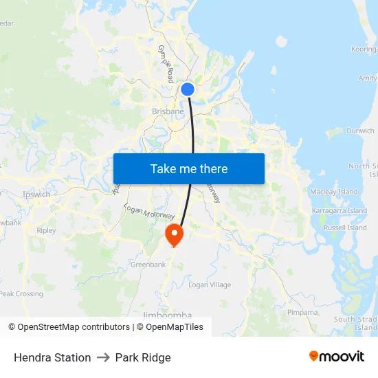 Hendra Station to Park Ridge map