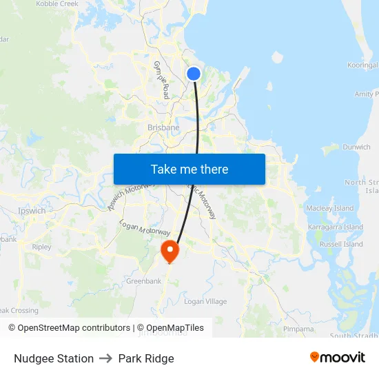 Nudgee Station to Park Ridge map