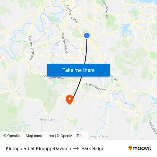 Klumpp Rd at Klumpp-Dawson to Park Ridge map