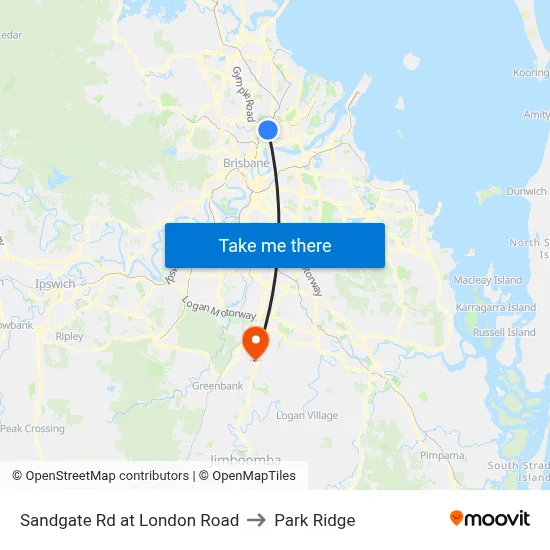 Sandgate Rd at London Road to Park Ridge map