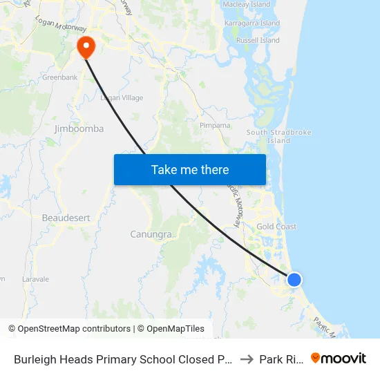 Burleigh Heads Primary School Closed Permanently to Park Ridge map