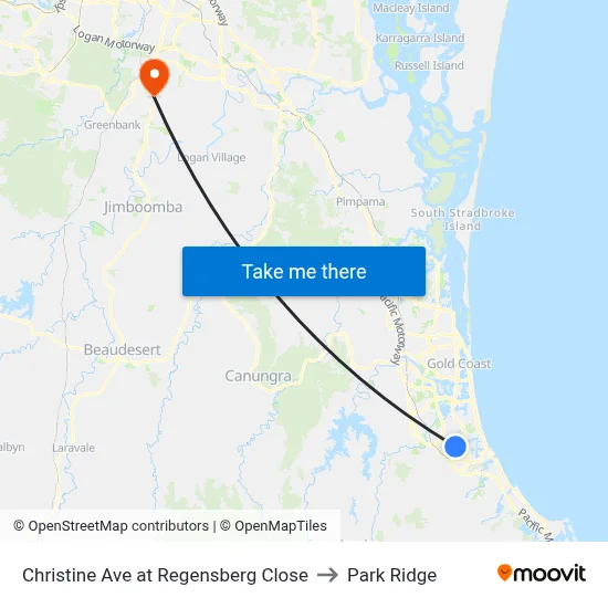 Christine Ave at Regensberg Close to Park Ridge map
