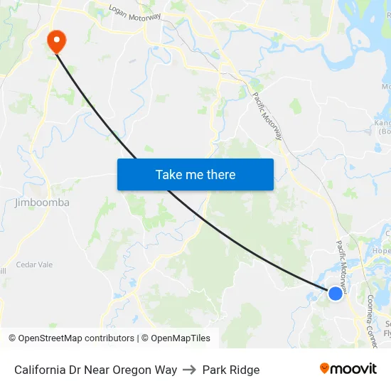 California Dr Near Oregon Way to Park Ridge map