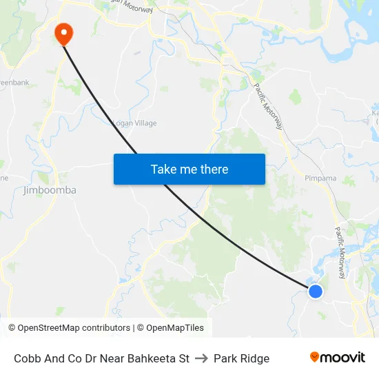 Cobb And Co Dr Near Bahkeeta St to Park Ridge map