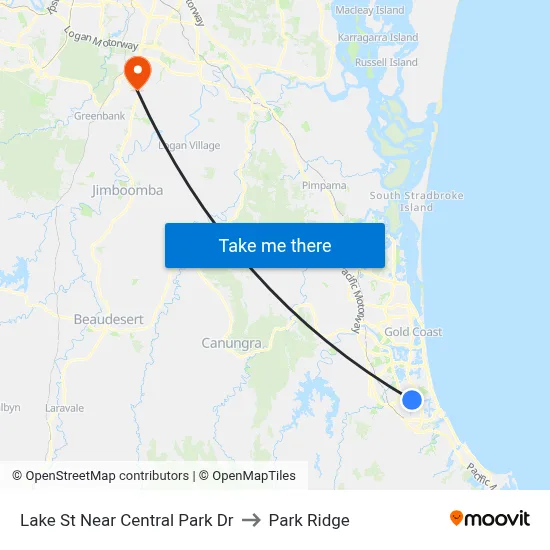Lake St Near Central Park Dr to Park Ridge map