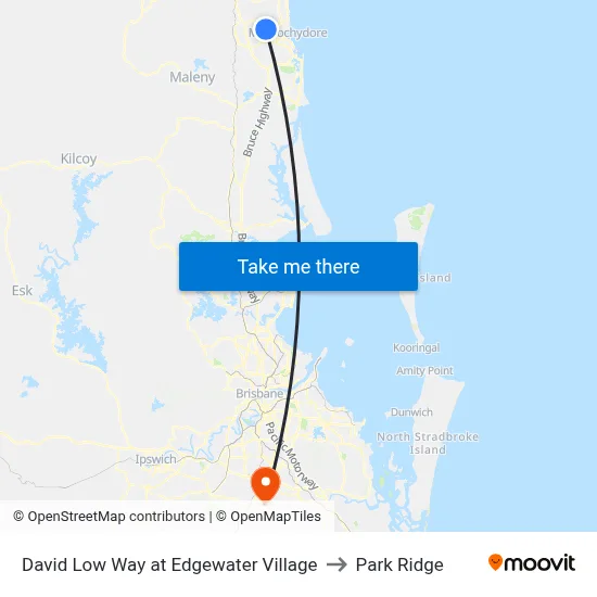 David Low Way at Edgewater Village to Park Ridge map