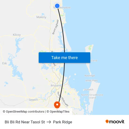 Bli Bli Rd Near Tasol St to Park Ridge map