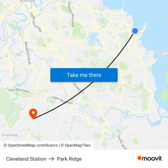 Cleveland Station to Park Ridge map