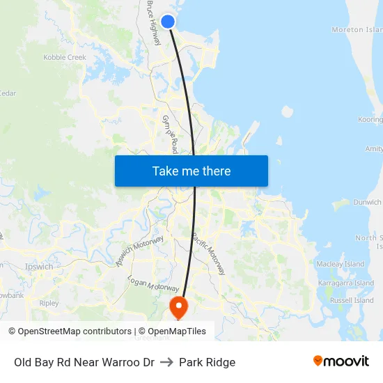 Old Bay Rd Near Warroo Dr to Park Ridge map