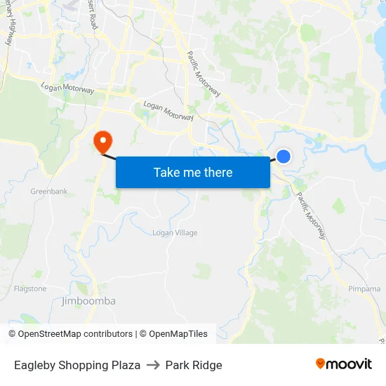 Eagleby Shopping Plaza to Park Ridge map