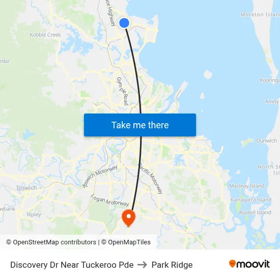 Discovery Dr Near Tuckeroo Pde to Park Ridge map