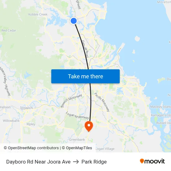 Dayboro Rd Near Joora Ave to Park Ridge map