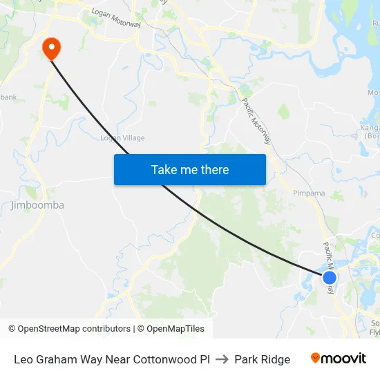 Leo Graham Way Near Cottonwood Pl to Park Ridge map