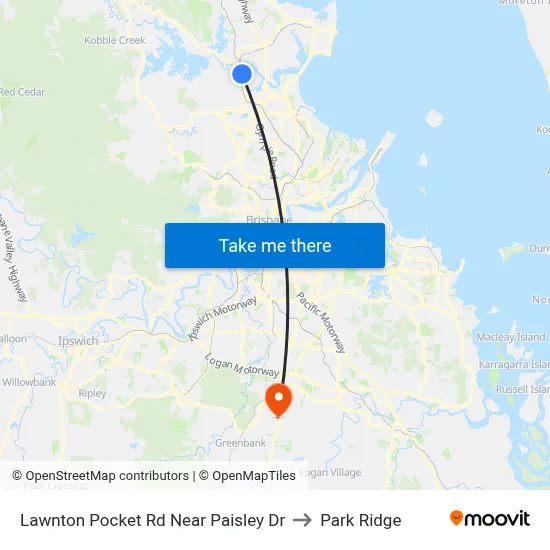Lawnton Pocket Rd Near Paisley Dr to Park Ridge map