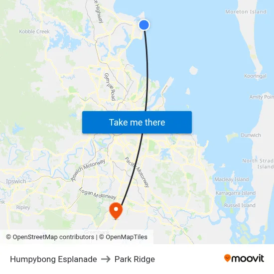 Humpybong Esplanade to Park Ridge map