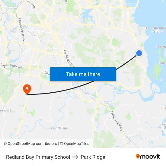 Redland Bay Primary School to Park Ridge map