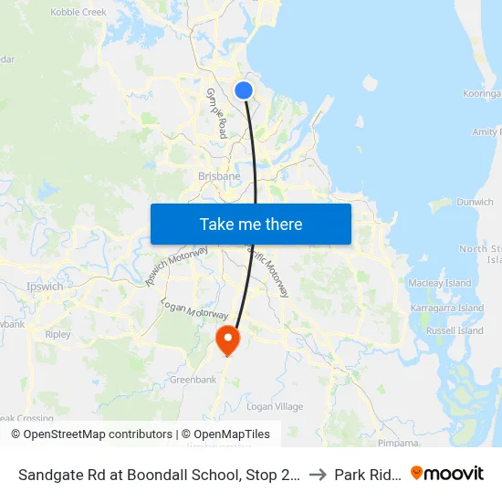 Sandgate Rd at Boondall School, Stop 20/21 to Park Ridge map