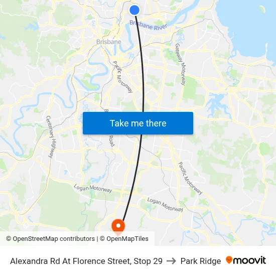 Alexandra Rd At Florence Street, Stop 29 to Park Ridge map
