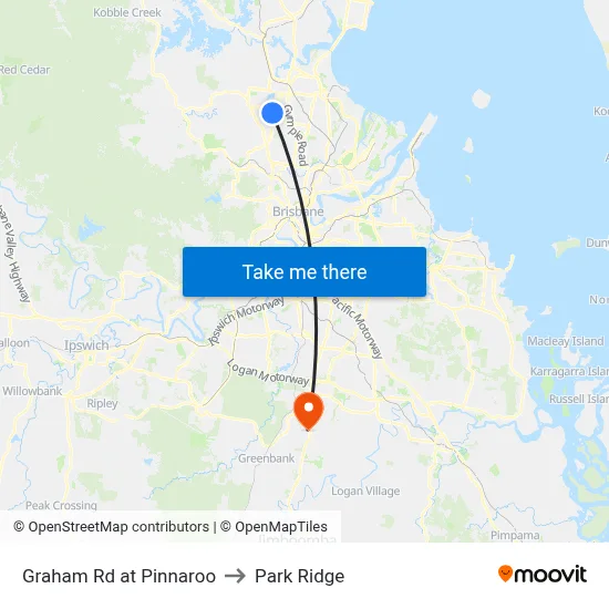Graham Rd at Pinnaroo to Park Ridge map