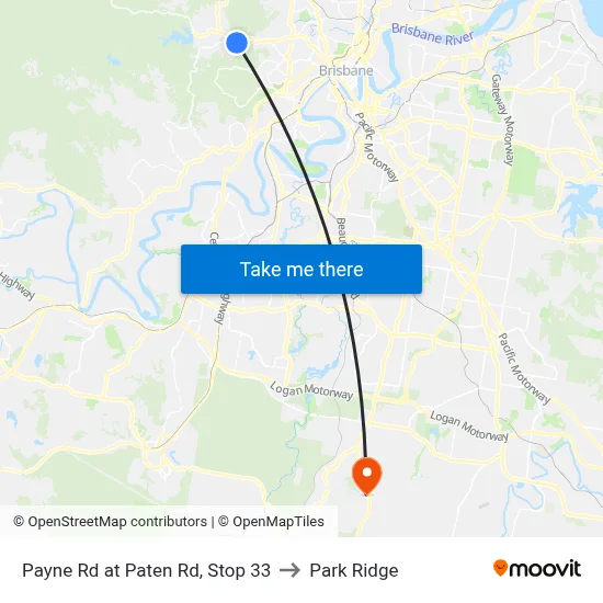 Payne Rd at Paten Rd, Stop 33 to Park Ridge map