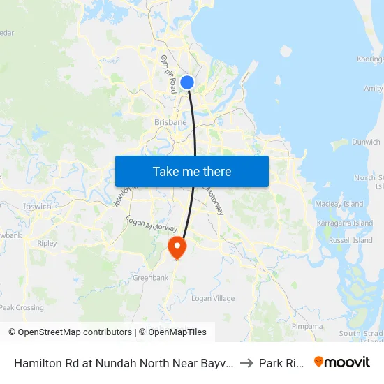 Hamilton Rd at Nundah North Near Bayview Tce to Park Ridge map