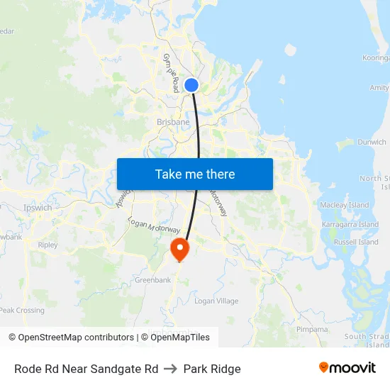 Rode Rd Near Sandgate Rd to Park Ridge map