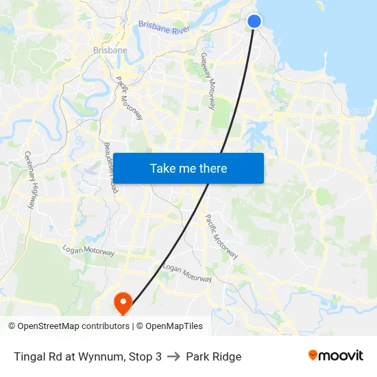 Tingal Rd at Wynnum, Stop 3 to Park Ridge map