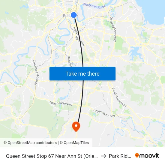 Queen Street Stop 67 Near Ann St (Orient) to Park Ridge map